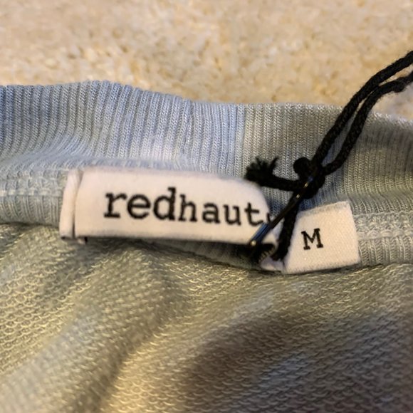 Red Haute Tie Dye Slouchy Crew Neck Twist Tie Tee Shirt Size M NWT - Picture 12 of 12